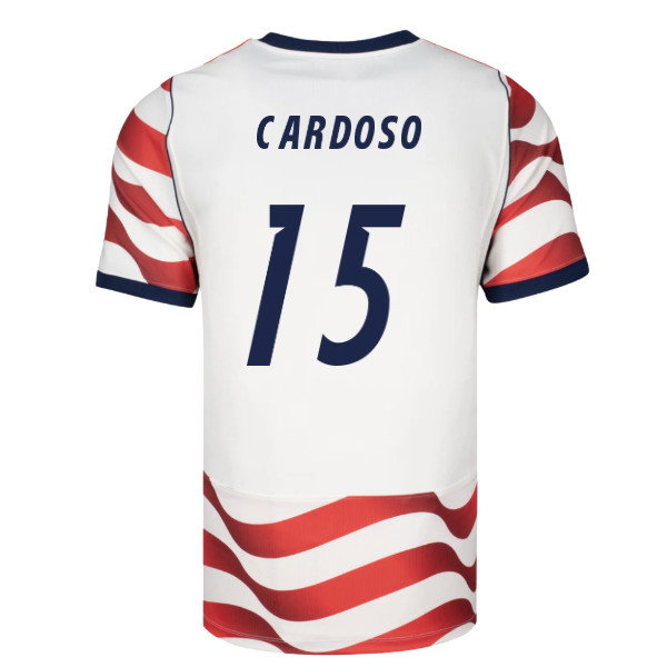 2026-2027 USA USMNT Match Home Authentic Jersey (Cardoso 15)-SoccerKits Hub | Buy Soccer Jerseys Online